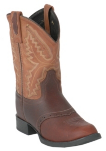 Old West® Childrens Brown Western Boot w/ Tan Top