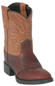 Old West® Infant Thunder Brown Saddle Vamp w/ TanTops