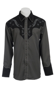 Scully® Western Mens Shirt P786GRY