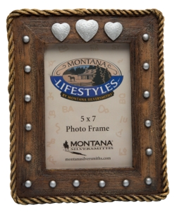 Montana Silversmiths® Concho Hearts 5x7 Picture Frame
