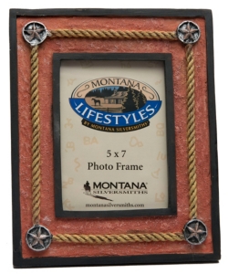 Montana Silversmiths® Roped Stars 5x7 Picture Frame