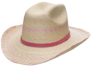 Atwood Hat Co® Infant Natural and Pink Palm Leaf Hat