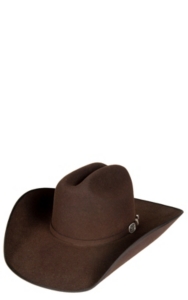 Resistol® Panhandle Collection™ 3X Longhorn Chocolate Bound Edge Felt Cowboy Hat