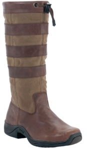 Rocky® Barnstormer Ladies Chocolate & Khaki Distressed Water Proof Round Toe Boot