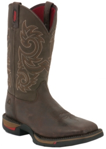 Rocky® Long Range™ Men's Coffee Brown Square Non-Steel Toe Western Work Boots