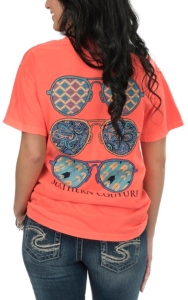 neon orange shirts womens