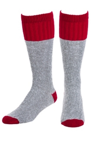justin boot socks over calf