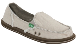 Sanuk® Plain Jane II™ Ladies Cream Canvas Sidewalk Surfer Shoes