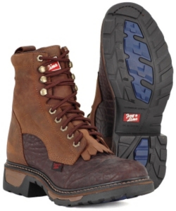 Tony Lama® Mens TLX Western Work Lacer - Chocolate Shoulder