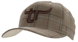 Team Roper® Mens Brown Plaid Embroidered Cap