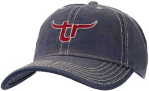 Team Roper® Mens Washed Blue w/ Red Embroidered Logo Cap