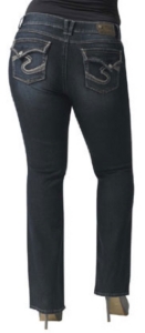 Silver Jeans® Women's Dawson Flap Pocket Boot Cut Jean 32in Inseam- Plus Size