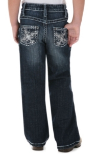 Rock 47™ by Wrangler® Girls' Silver Stud Cross Jean - Sizes 7-14 Slim Fit