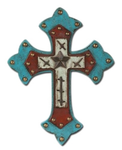 Montana Silversmiths® Turquoise Studded Wall Cross