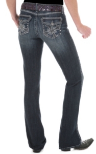 Rock 47™ by Wrangler® Women's Sideways Cross Flap Low Rise Jeans