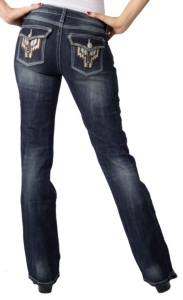 Rock 47™ by Wrangler® Women's Ginger Sprinkles Low Rise Jeans