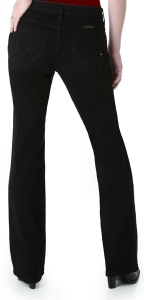 Wrangler® Q-Baby™ Mid Rise Black Stretch Jean