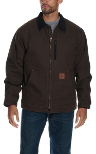 Cowboy Work Wear® Dark Brown Sherpa Lined Rancher Coat