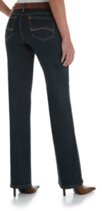 Wrangler® Aura™ Blue/Black Indigo Regular Rise Ladies Jean
