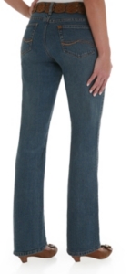 Wrangler® Aura™ Tinted Mid-Stone Instantly Slimming Ladies Jean