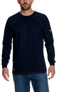 Ariat Work FR Men's Navy HRC2 Crew Neck Long Sleeve Flame Resistant ...