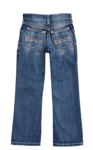 Ariat Boys' B4 Coltrane Durango Medium Wash Relaxed Fit Boot Cut Jeans ...