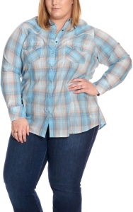 plus size womens western shirts