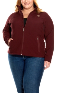 ariat women's maroon softshell team cavender's exclusive jacket