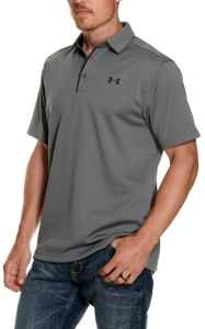 grey under armour polo shirt