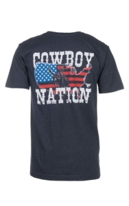 Cowboy Hardware Men's Navy Cowboy Nation Short Sleeve T-Shirt | Cavender's