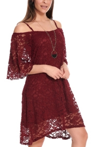 western burgundy dress