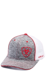 red ariat hat