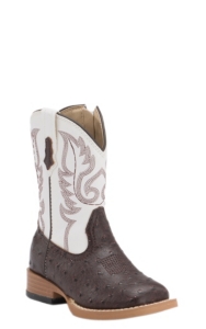 white ostrich boots