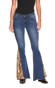 lucky and blessed flare jeans