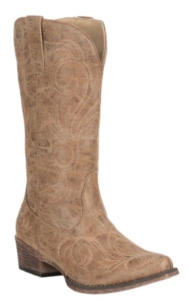 tan faux leather boots