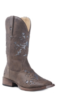 womens cowboy boots with turquoise inlay