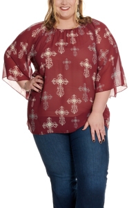 plus size womens western shirts