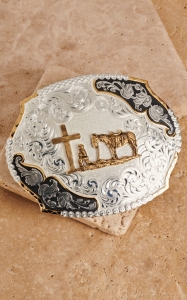 gold cowboy belt buckles