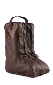 leather boot bag