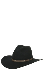 rodeo king black felt hat
