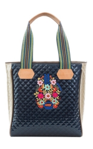 Consuela Felicia Blue Quilted Classic Tote
