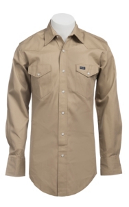 wrangler khaki work shirts