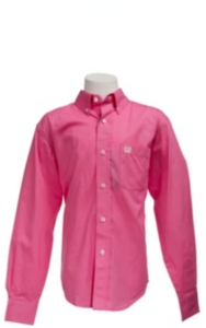 Cinch L/S Boy's Solid Fine Weave Shirt 7060026 | Cavender's