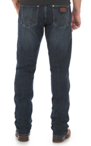 Wrangler Retro Men's Dark Wash Slim Fit Straight Leg Stretch Jean ...