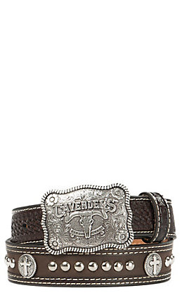 weave conchos belt basket western chocolate cross cavender cavenders