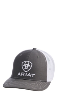 white ariat hat