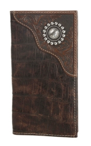 Ariat Brown Rodeo Wallet / Checkbook Cover | Cavender's