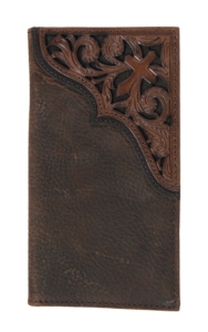 Ariat Rodeo Wallet/ Checkbook Cover with Scroll Cross Emboss | Cavender's
