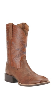 ariat men's sport wide square toe western boots