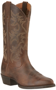 Ariat Heritage Men's Wicker Brown R-Toe Western Boots